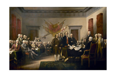 Declaration of Independence 1819 - John Trumbull - American Revolution Historical Painting Poster