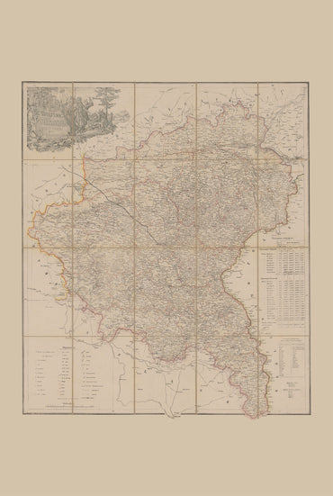 Grand Duchy of Poznań Map Poster (1843) - Vintage Greater Poland Historical Wall Art