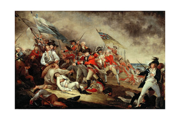 Śmierć Generała Warrena w Bitwie pod Bunker Hill 1786 - John Trumbull - Wojna o Niepodległość USA - Historyczny Plakat z Obrazem