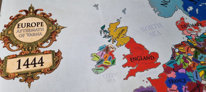 Carte de l’Europe de 1444 - Carte politique médiévale après la bataille de Varna