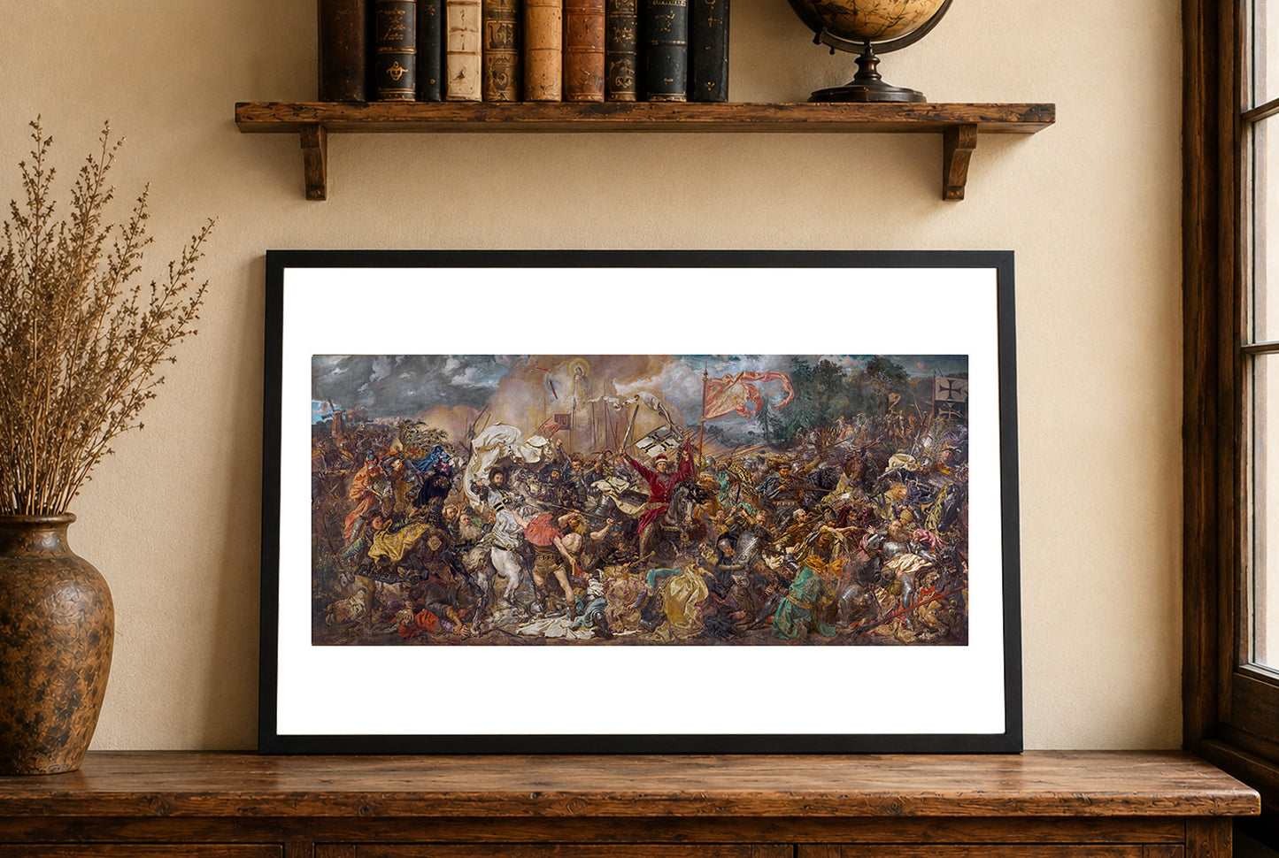 Bataille de Grunwald - Affiche de Jan Matejko, 1878, Peinture Historique Polonaise