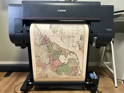 Repubblica Olandese 1740 - Mappa storica dei Paesi Bassi