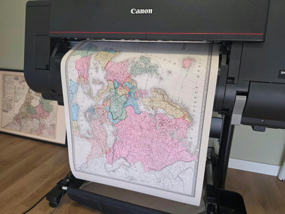 Europa 1862 - Mappa storica durante l'era del nazionalismo
