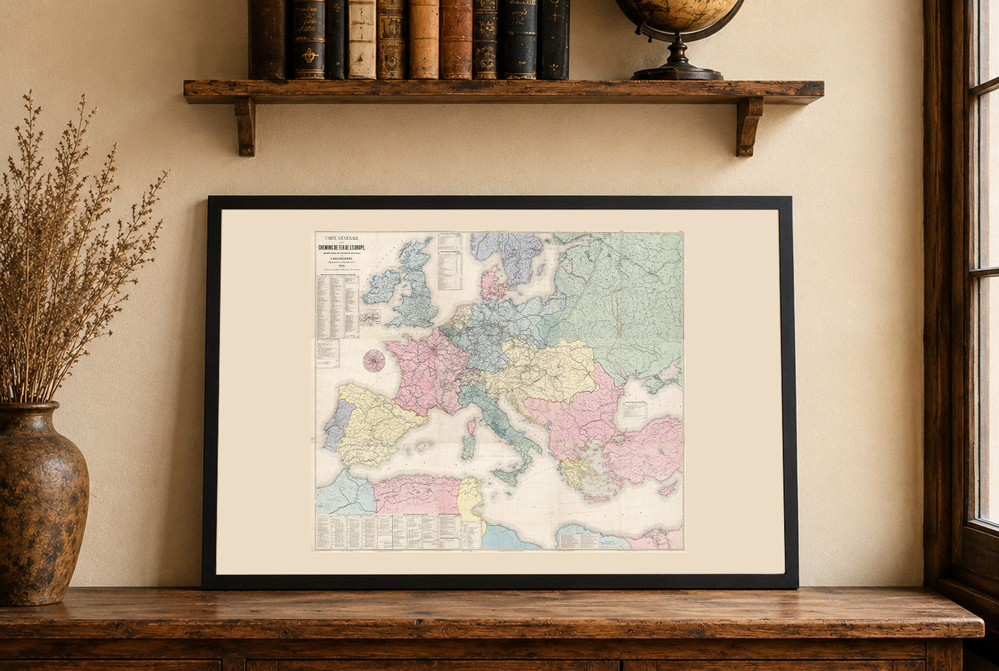 Europa 1863 - Mapa histórico de Europa del siglo XIX