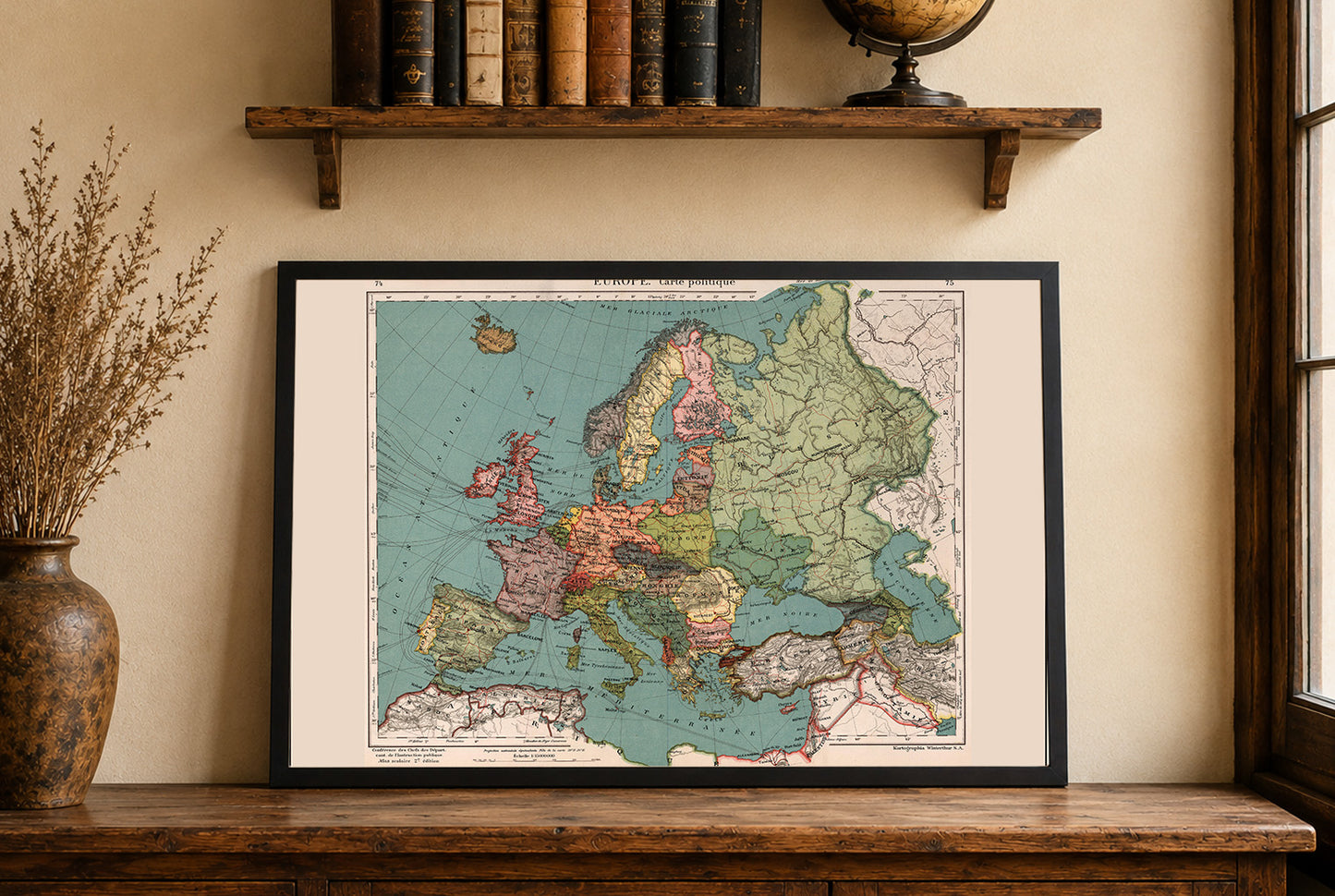 Europa 1921 - Historische Karte nach dem Ersten Weltkrieg
