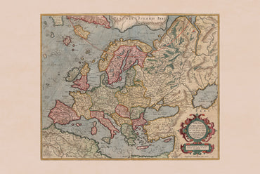Europa nel 1623 - Mappa politica all'inizio della Guerra dei Trent'anni