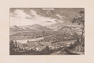 Firenze nel 1688 - Mappa della capitale medicea della Toscana