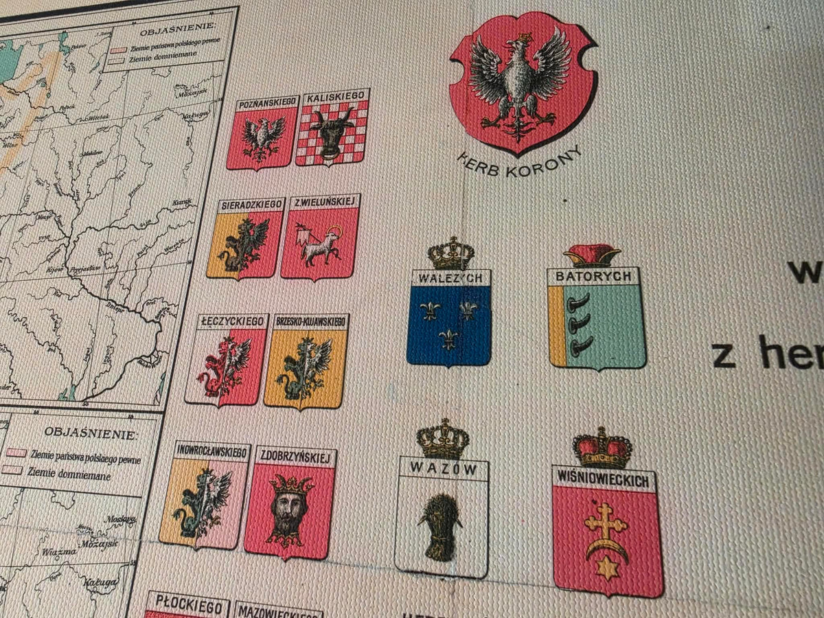 Geschichte Polens Karte Poster - 10 Historische Karten von Mieszko I bis zum Herzogtum Warschau