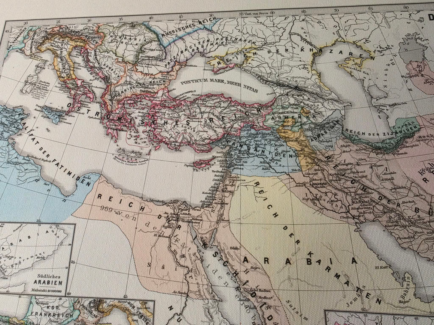 Świat Islamski 945–1055 - Mapa Bujidów, Fatymidów i Abbasydów