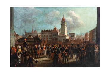 Kościuszkos Eid in Krakau 1794 - Historisches Kunstposter von Wojciech Kossak