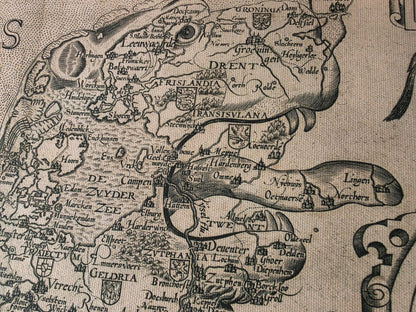 Plakat z Mapą Leo Belgicus (1617) - Zabytkowa Mapa Lwa Niderlandów i Belgii
