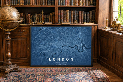 Plan de Londres - Art mural urbain moderne