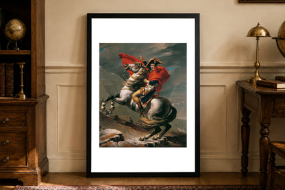 Póster Napoleón Cruzando los Alpes - Jacques-Louis David Arte Histórico de Pared