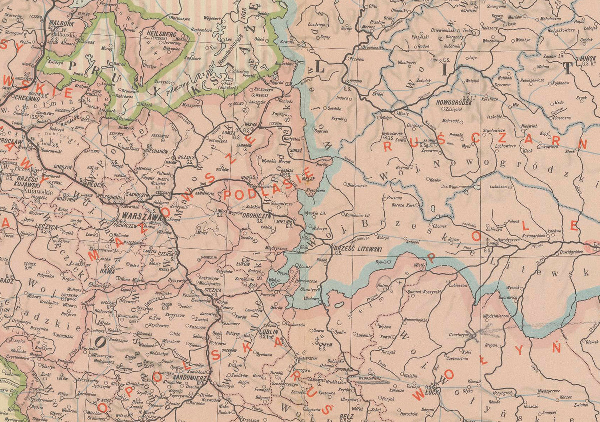 Rzeczpospolita Obojga Narodów 1582-1770 - Stefan Batory - Władysław Semkowicz - Plakat z Mapą