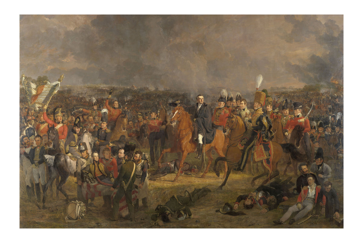 La Bataille de Waterloo 1824 - Jan Willem Pieneman - Guerres Napoléoniennes - Affiche Peinture Historique
