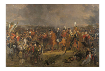 La Bataille de Waterloo 1824 - Jan Willem Pieneman - Guerres Napoléoniennes - Affiche Peinture Historique