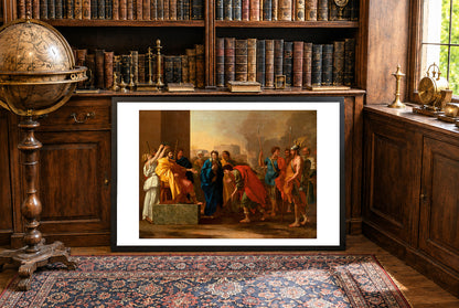 The Continence of Scipio - Nicolas Poussin - Ancient Rome and the Second Punic War Historical Painting Poster