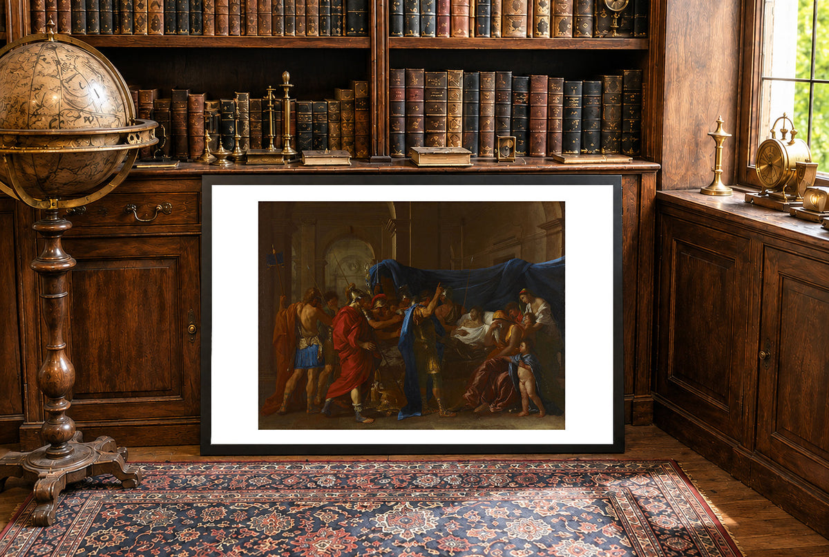 Śmierć Germanika 1627 - Nicolas Poussin - Starożytny Rzym - Historyczny Plakat z Obrazem