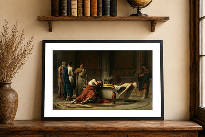 La Mort de Sénèque 1871 - Manuel Domínguez Sánchez - Rome Antique et Empereur Néron - Affiche Peinture Historique