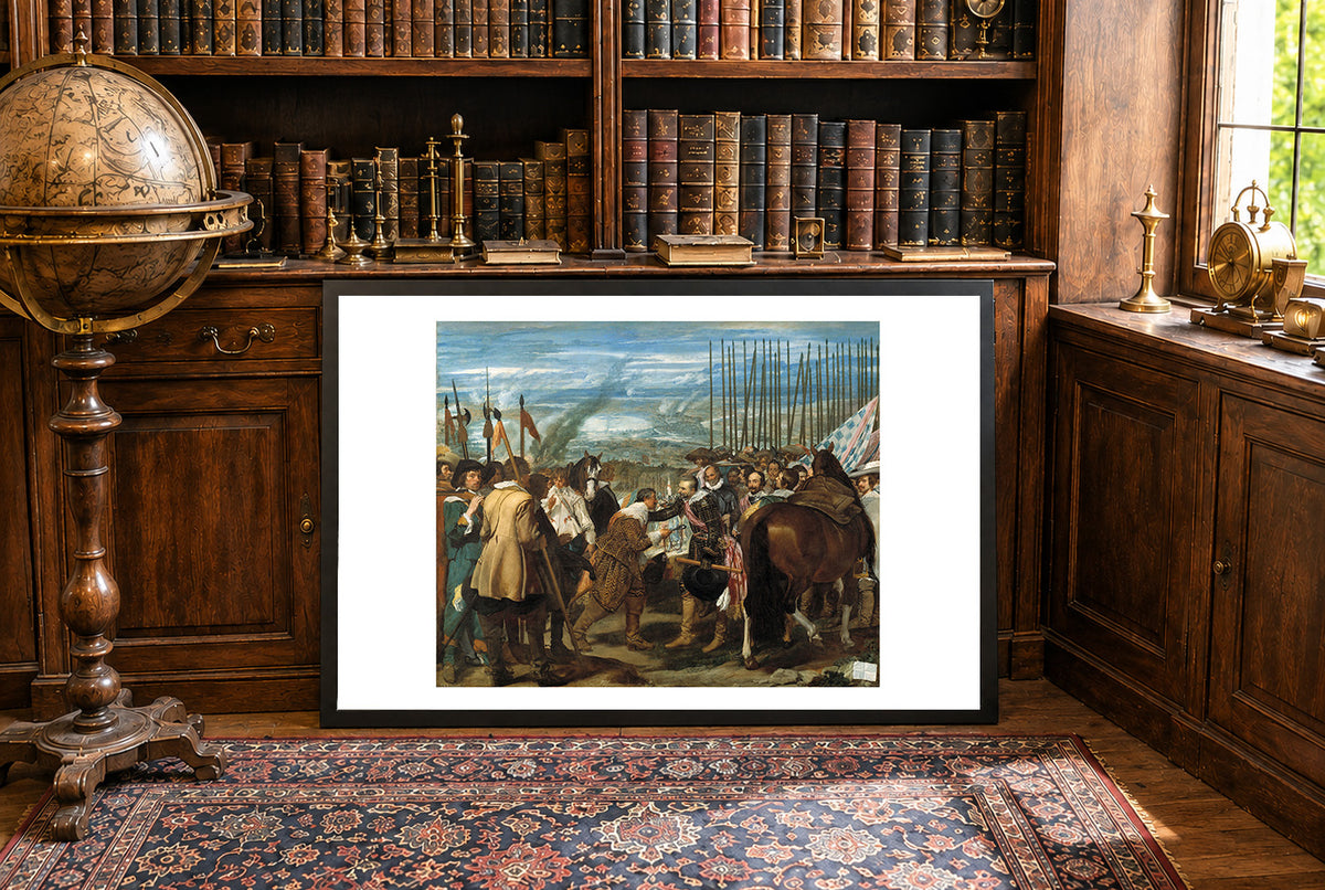 The Surrender of Breda 1635 - Diego Velázquez - Eighty Years' War Historical Painting Poster