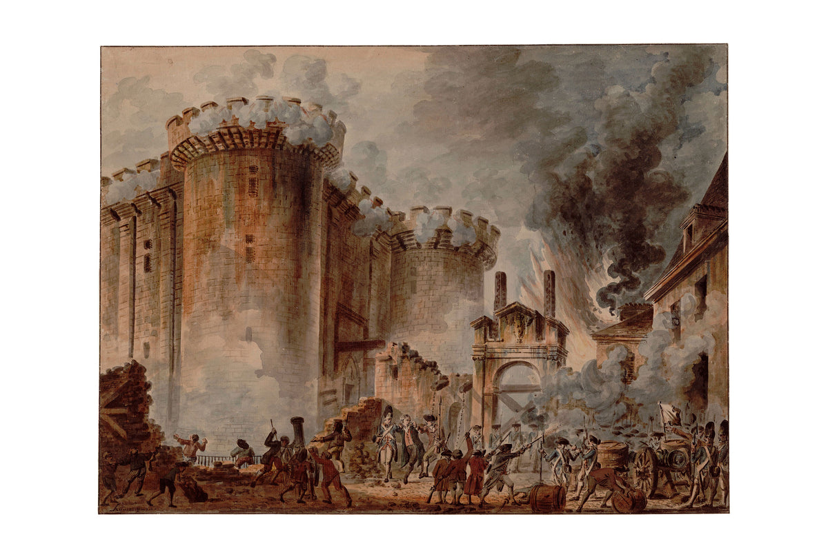 The Taking of the Bastille 1789 - Jean-Pierre Houël - French Revolution Historical Painting Poster