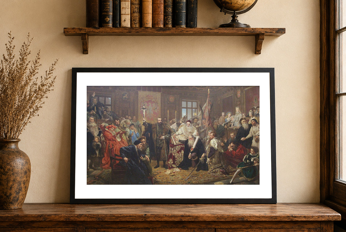 The Union of Lublin 1869 - Jan Matejko - Polish-Lithuanian Commonwealth Historical Painting Poster