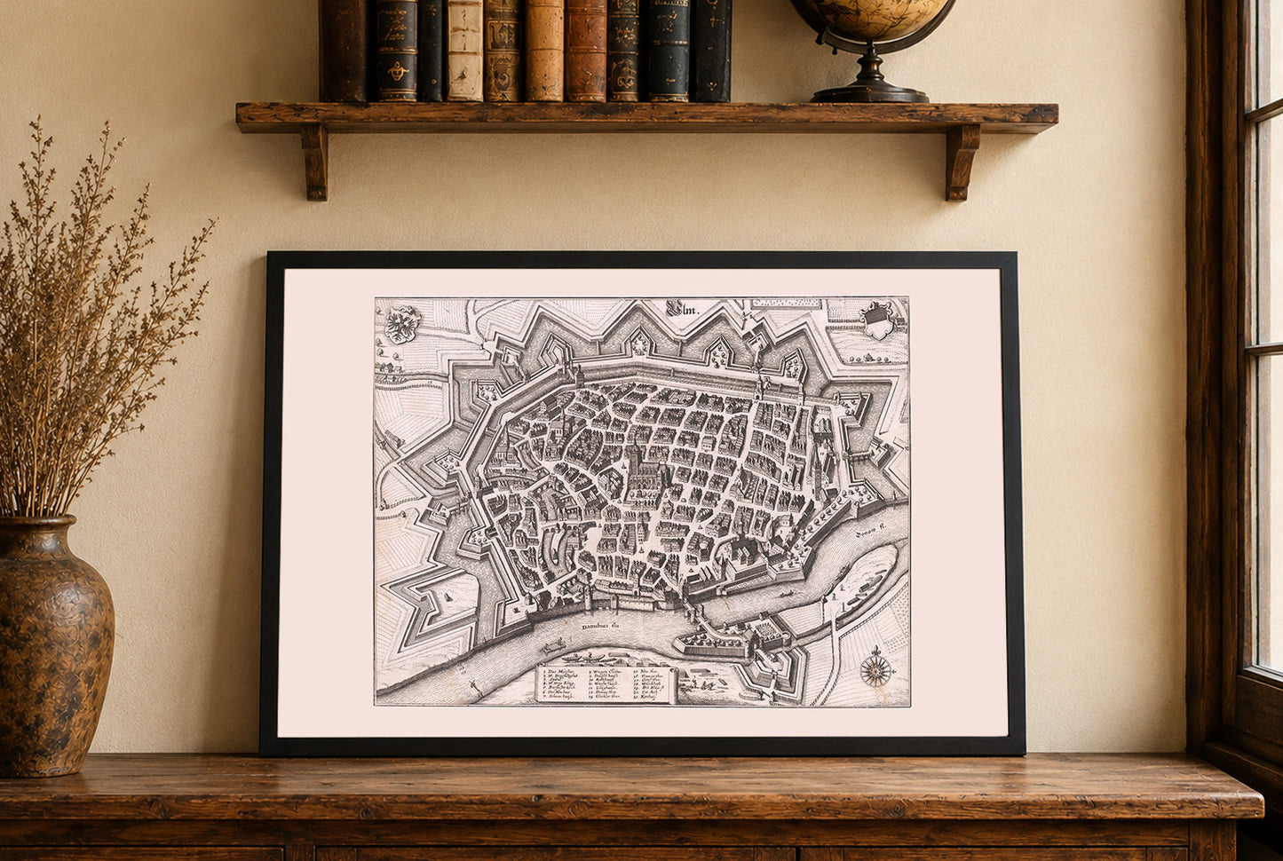 Ulm 1643 - Historische Karte der Freien Reichsstadt