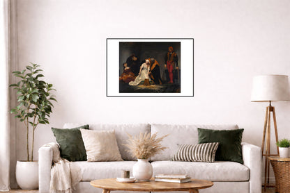 The Execution of Lady Jane Grey 1833 - Paul Delaroche - Tudor England Historical Painting Poster