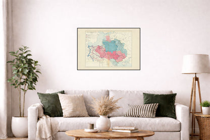 Poland’s Changing Borders 10th Century-1770 - Maurice Fallex Historical Map Poster