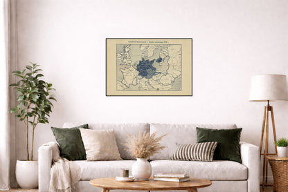 Europe at War 1939 - WWII Europe - Antoni Gołębniak Historical Map Poster