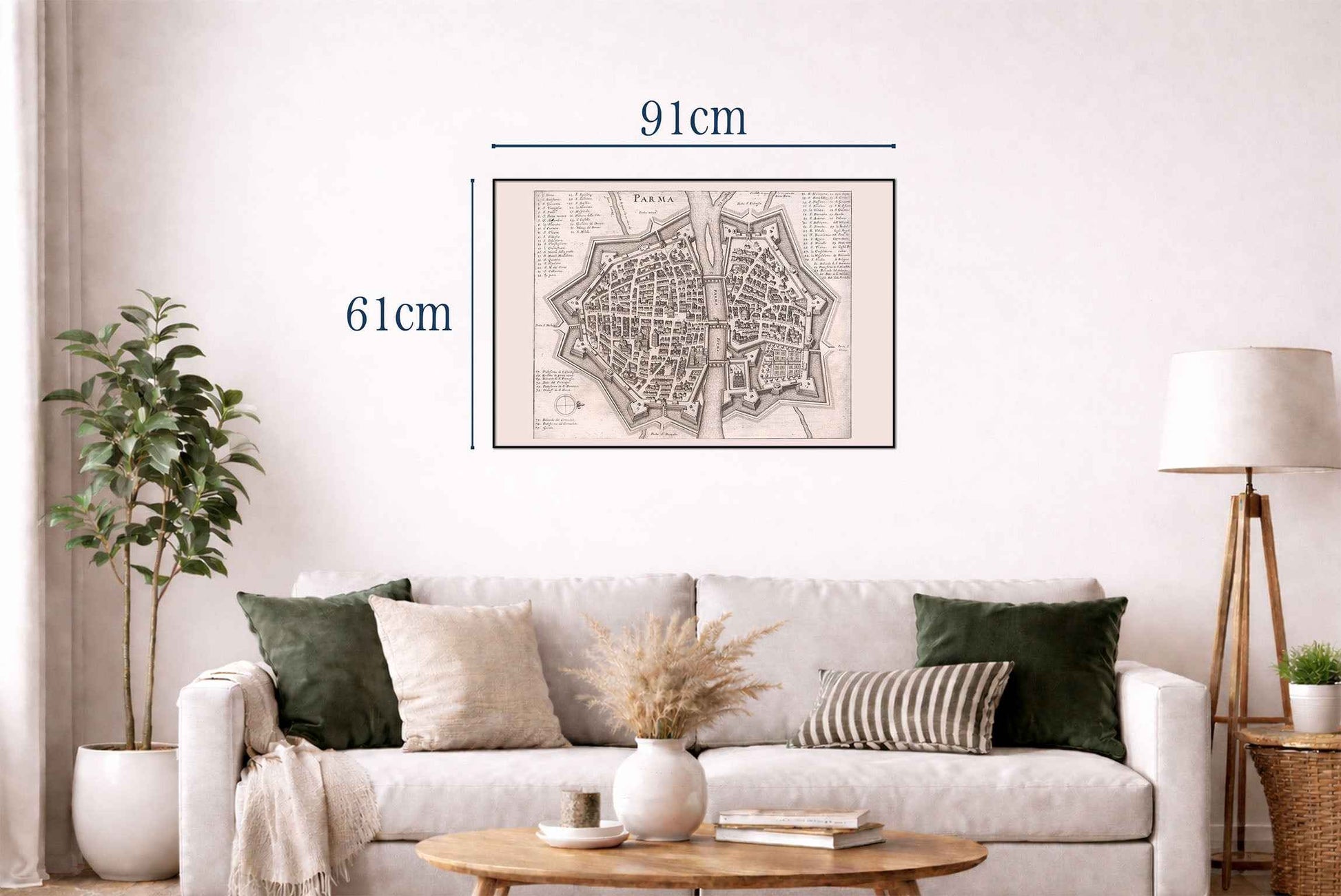1688 Parma Map Poster - Early Modern City Plan with Detailed Urban Layout - Strategy Maps
