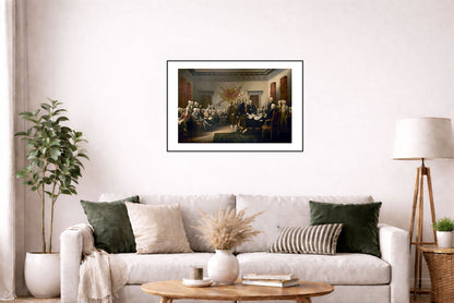 Declaration of Independence 1819 - John Trumbull - American Revolution Historical Painting Poster