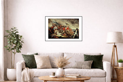 The Death of General Warren at the Battle of Bunker's Hill 1786 - John Trumbull - American Revolution Historical Painting Poster
