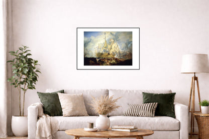 The Battle of Trafalgar 1824 - J. M. W. Turner - Napoleonic Wars Naval Battle Historical Painting Poster