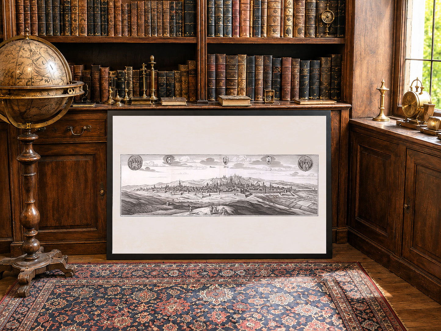 Prague City Poster (1650) - Vintage Prague Engraving Wall Art